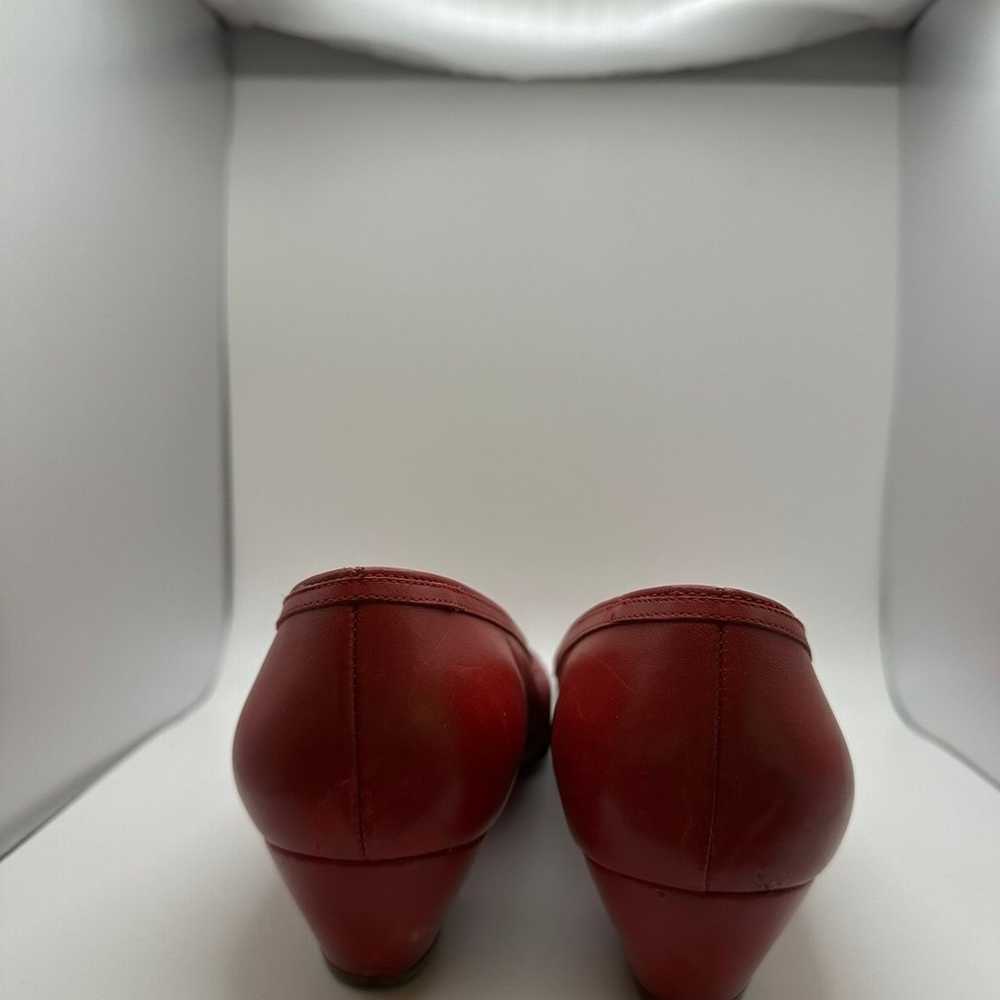 Salvatore Ferragamo Red Low-Heeled Pumps - image 4