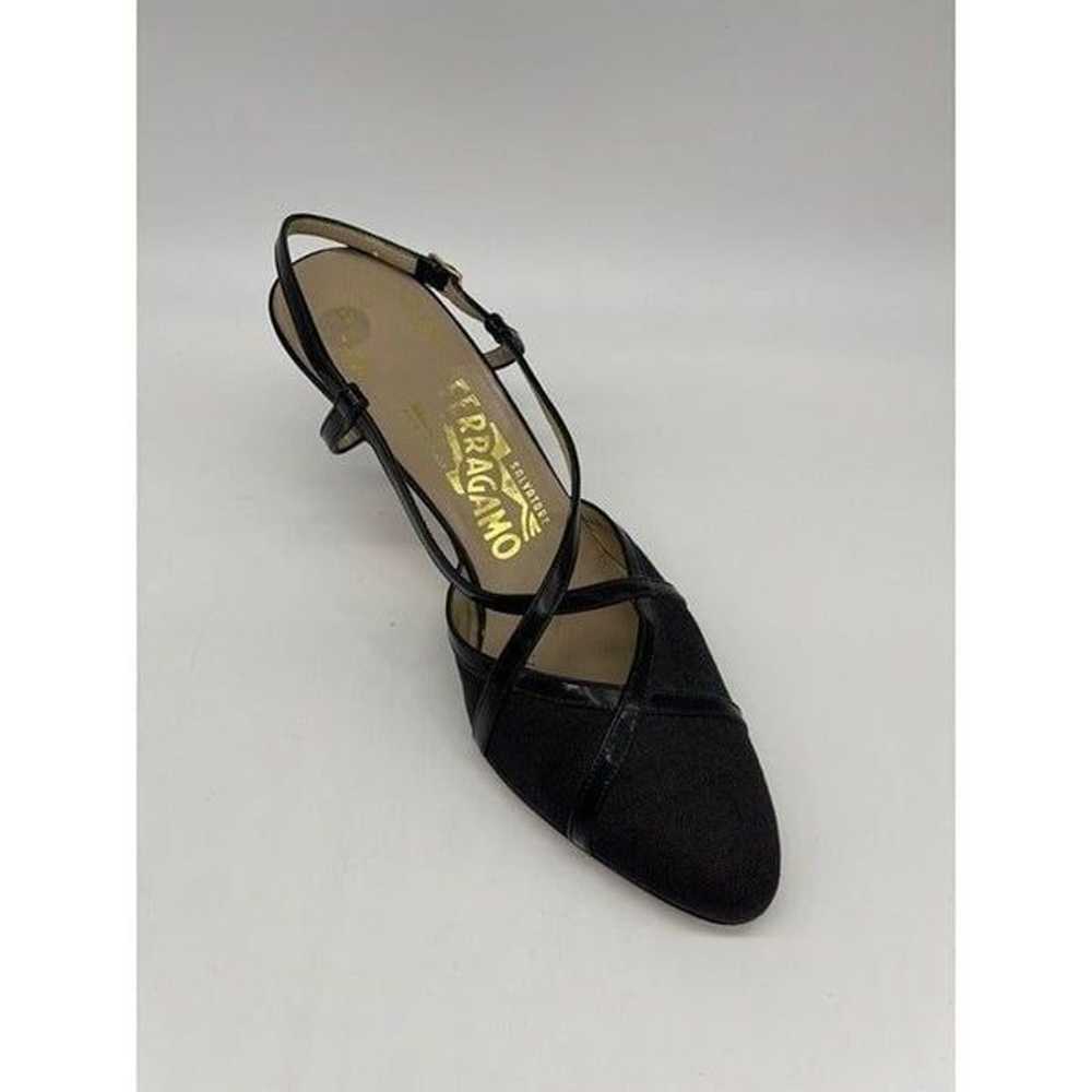 Salvatore Ferragamo Black Strappy Heeled Sandal S… - image 1