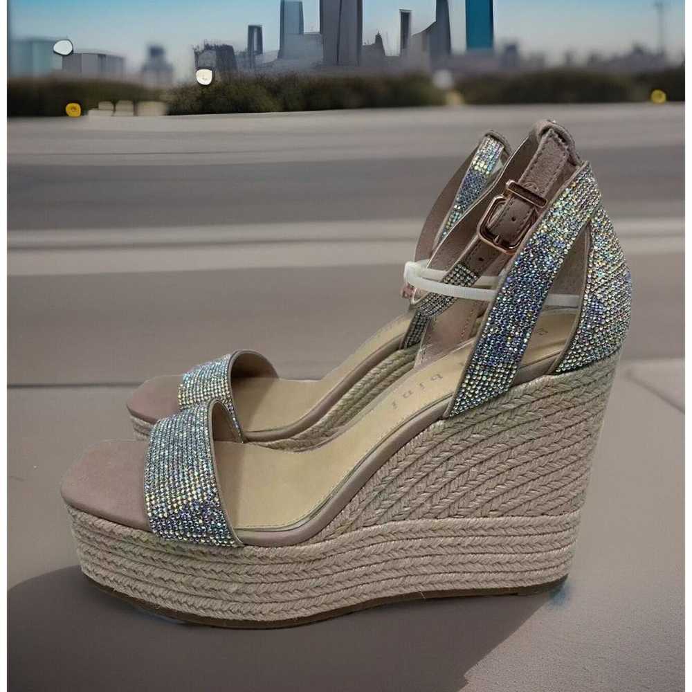Gianna Bini Crystal Stones Wedge Sandals Size 10 … - image 12