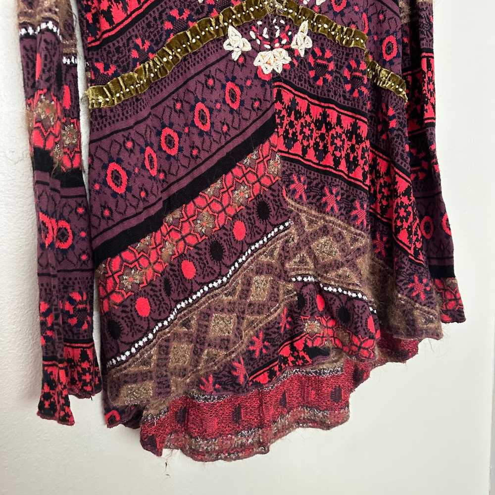 Free People World Traveler Pullover Sweater Embro… - image 5