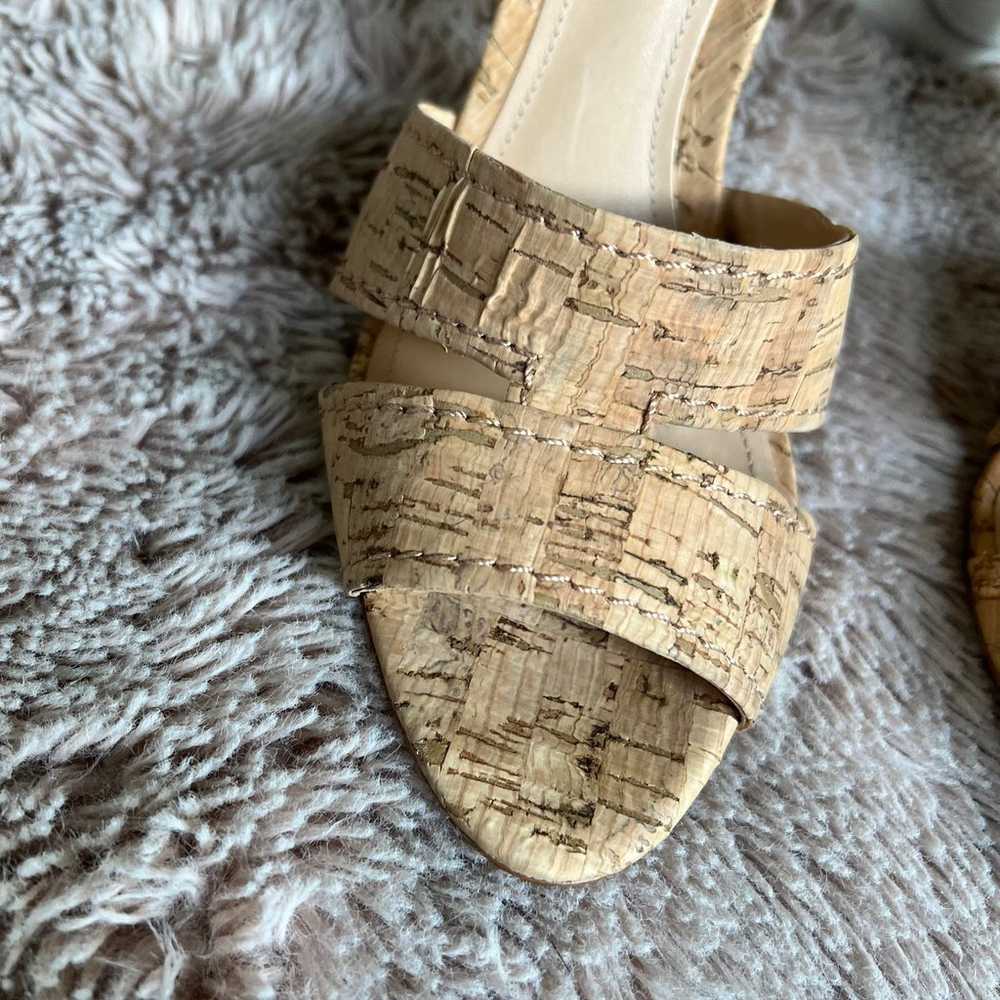 NWOB Schutz Cork 'Gwen' Ankle Strap Sandals with … - image 6
