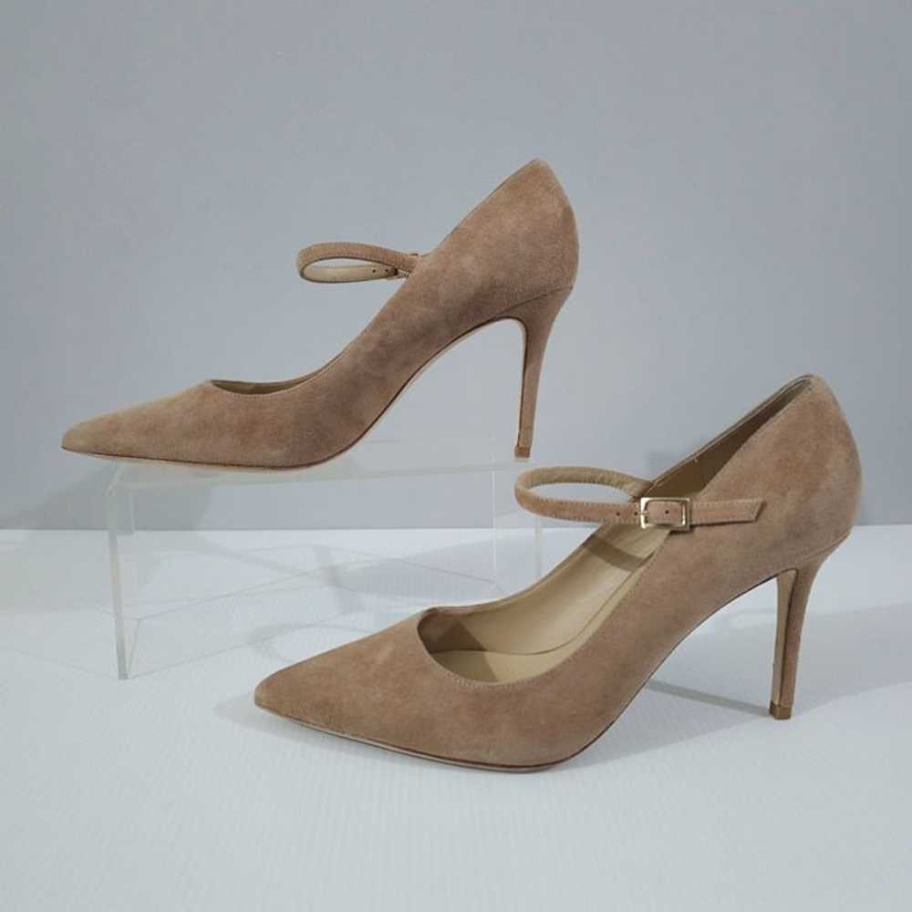 L'Agence Jolie Pointed Toe Pump Heel Shoe Cappuci… - image 2