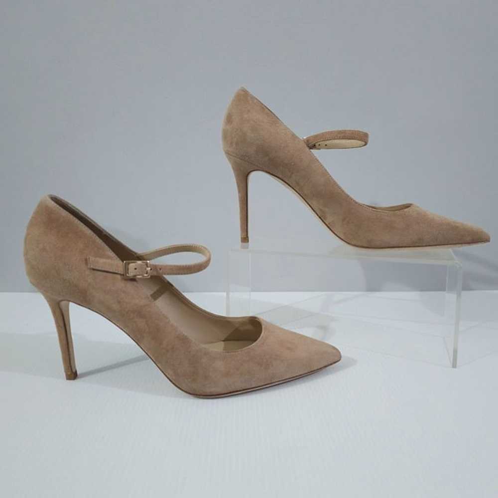 L'Agence Jolie Pointed Toe Pump Heel Shoe Cappuci… - image 3