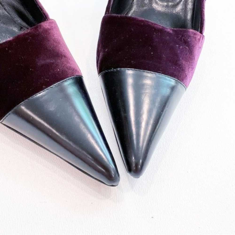 Prada Stilettos Vell Spazz Bordeaux Purple Velvet… - image 2