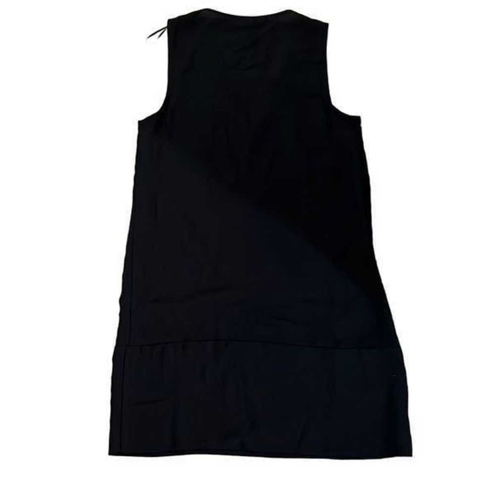 H&M black beaded mini dress sleeveless - image 4
