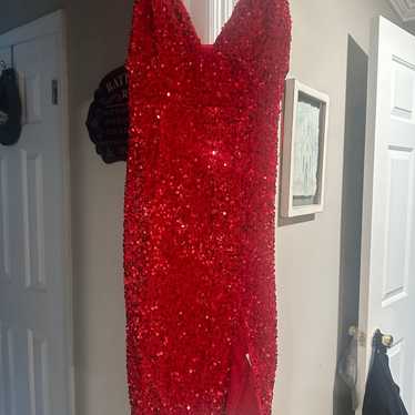 NWOT!!! Gorgeous red sequined dress.