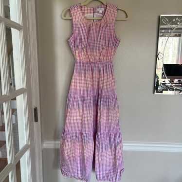 CHARTER CLUB Ombré Gingham Pink Dress Size S