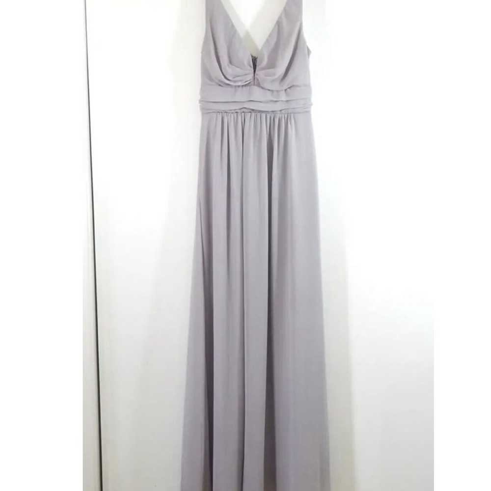 Lulus Light Grey Chiffon Formal Dress - image 2