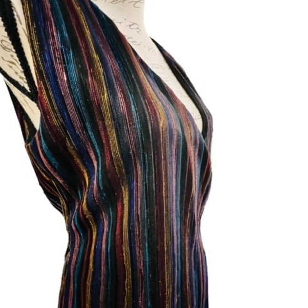 Rachel Roy Erma Wrap Dress Metallic Rainbow Size … - image 4