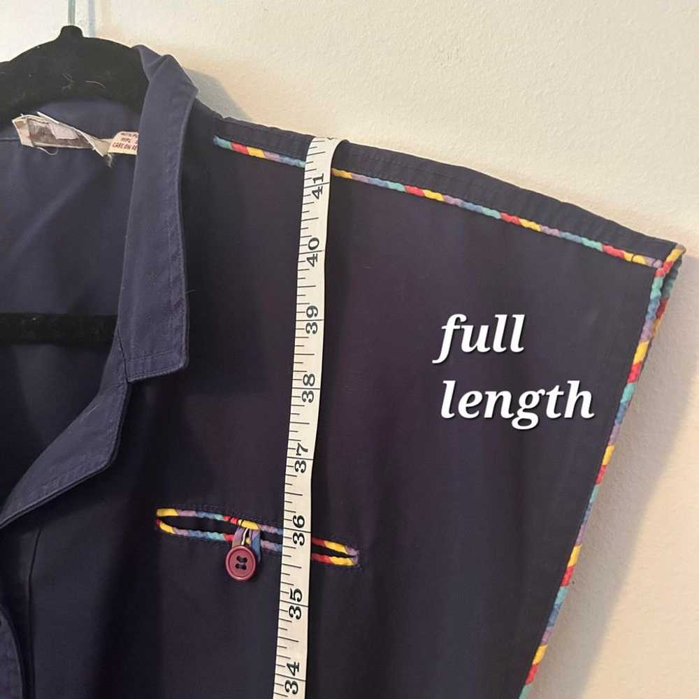 Townhouse Vintage Shirt Dress Aline 70s Tie Belt … - image 7
