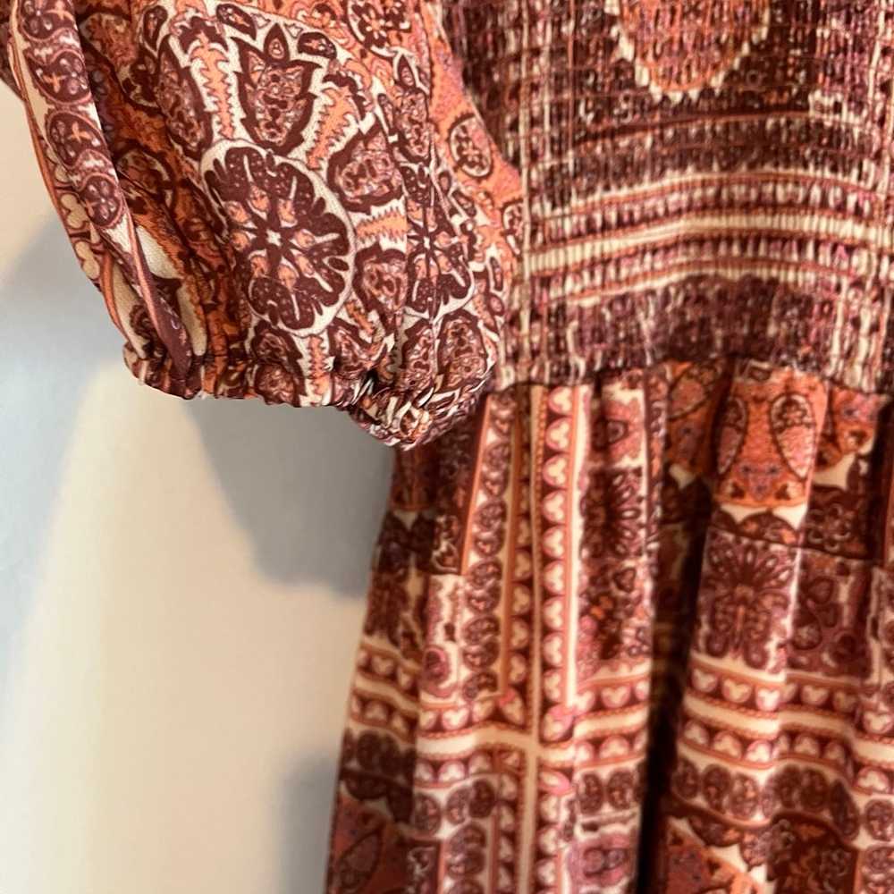 Bohme Juniper Smocked Vintage Inspired Maxi Dress… - image 5