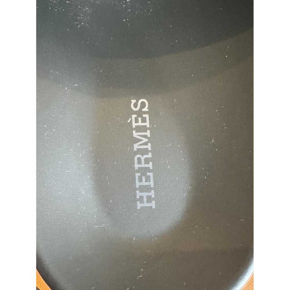Hermès Chypre leather sandals - image 5
