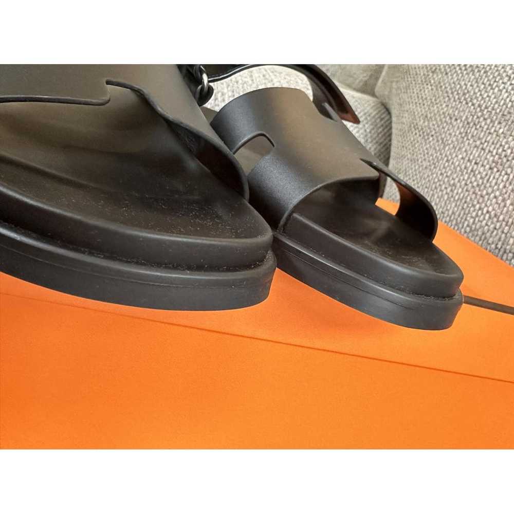 Hermès Chypre leather sandals - image 6