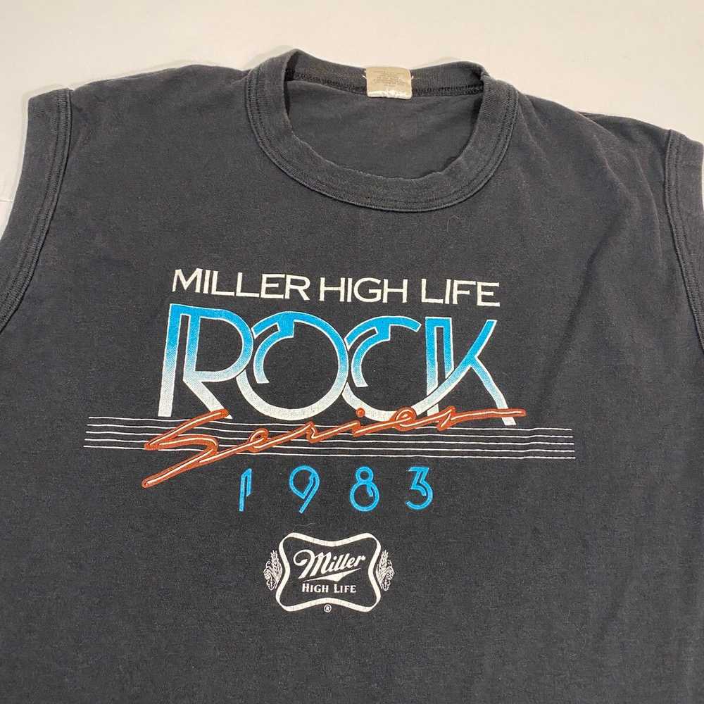 Band Tees × Miller High Life × Vintage 80’s Mille… - image 4