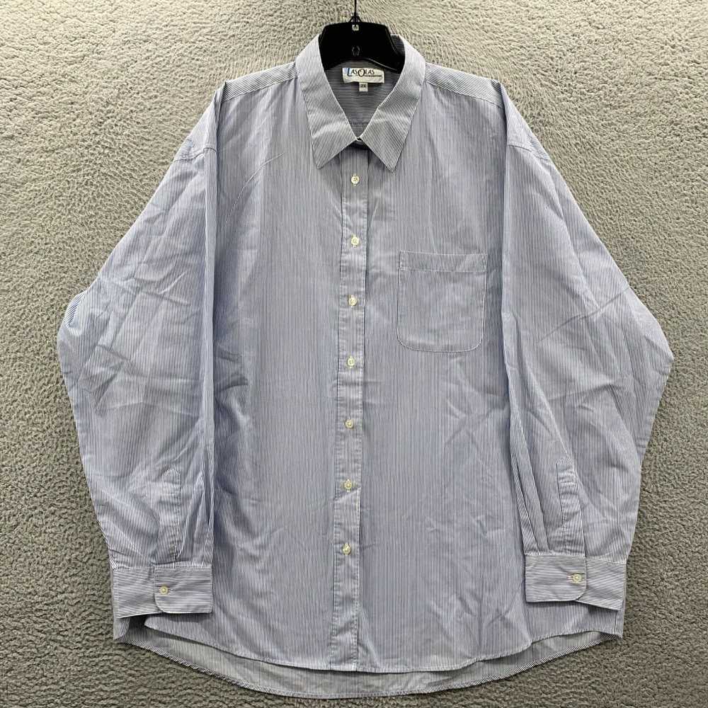 Vintage LAS OLAS Shirt Womens 2X Button Up Blouse… - image 1