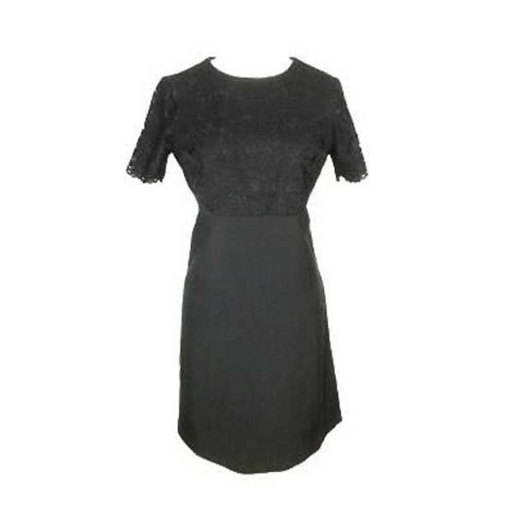 Maggy London 6 Black Dress Lace A-Line Y2K Does 5… - image 6
