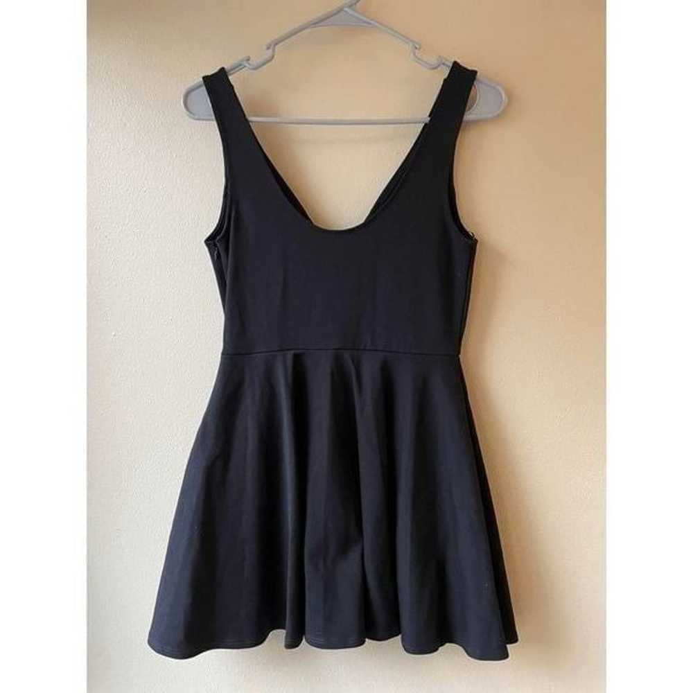 Lulus V Neck Black Mini Dress Size Medium - image 2