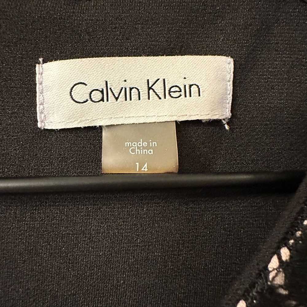 Calvin Klein | 14 Black Mix Media Lace Leather Bo… - image 5