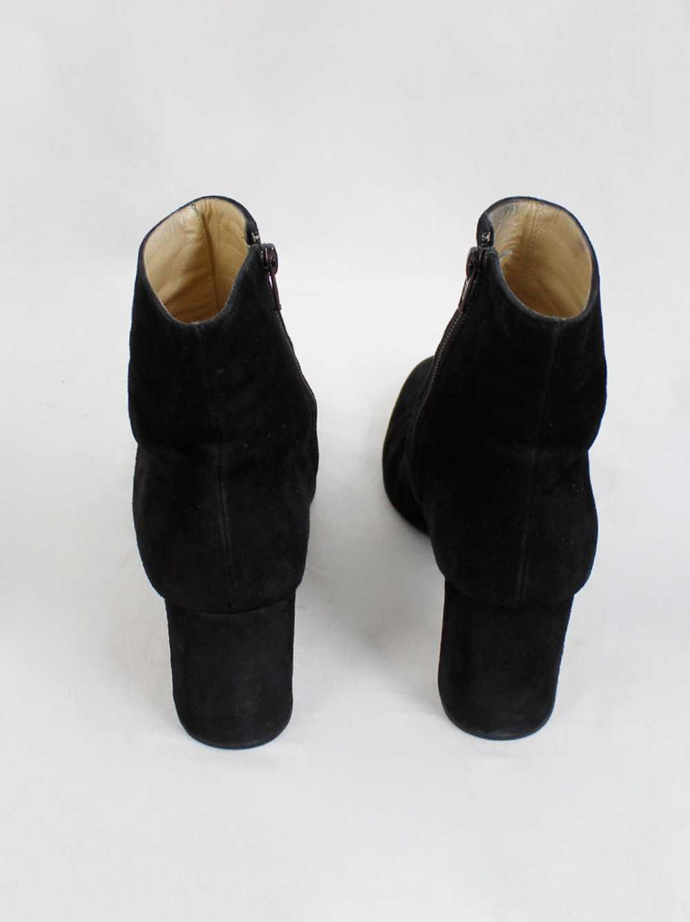 Ann Demeulemeester black suede ankle boots with b… - image 12