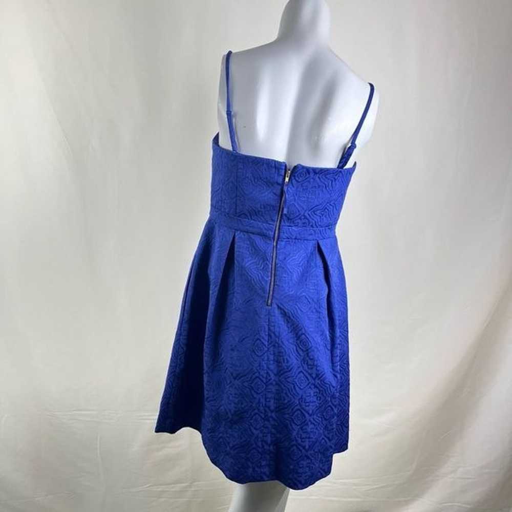 Moulinette Soeurs Cocktail Mini Dress Blue Size 4… - image 4