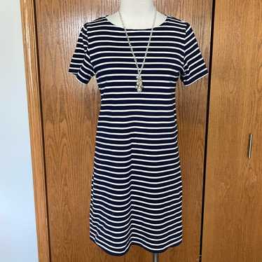Joules Navy/White Striped Short Sleeve T-Shirt Dr… - image 1