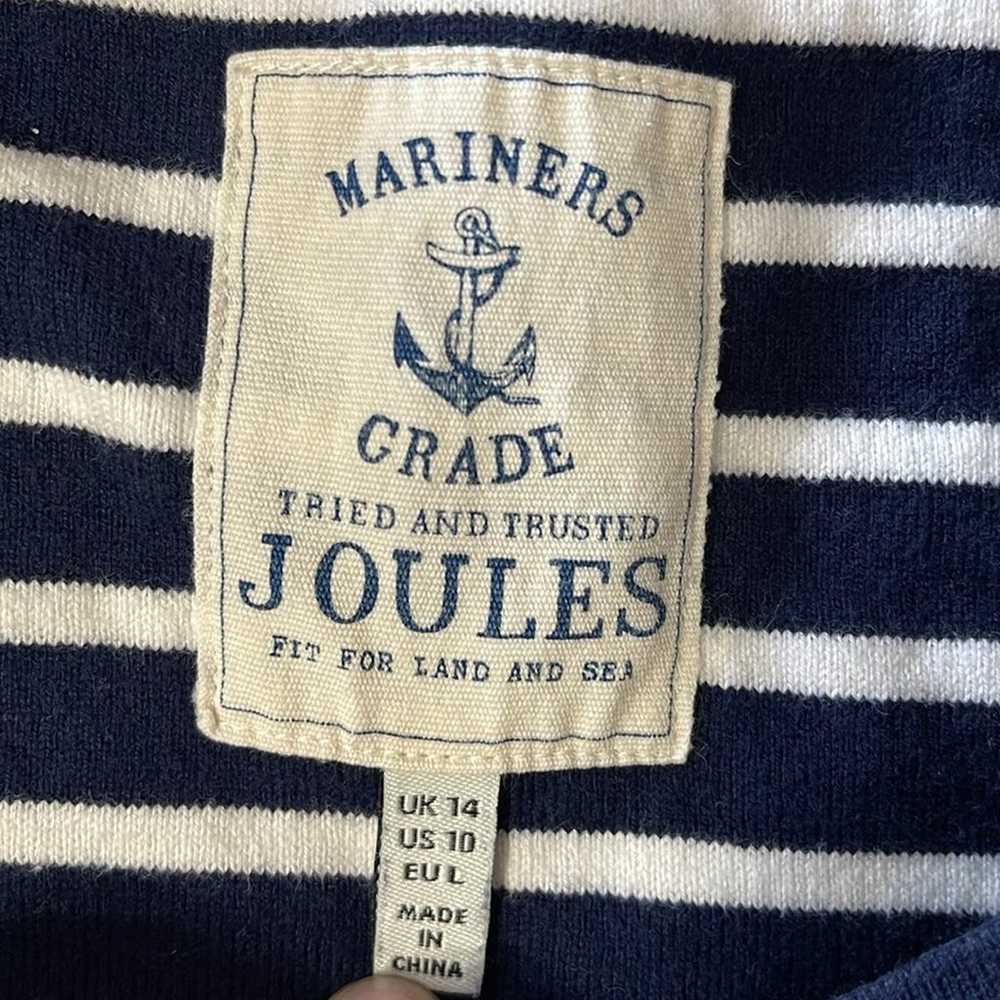 Joules Navy/White Striped Short Sleeve T-Shirt Dr… - image 2