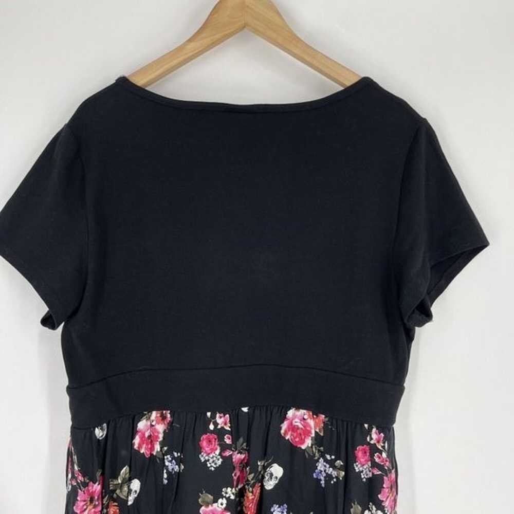 Torrid Dress Size 2 Womens Black Pink Floral Skul… - image 6