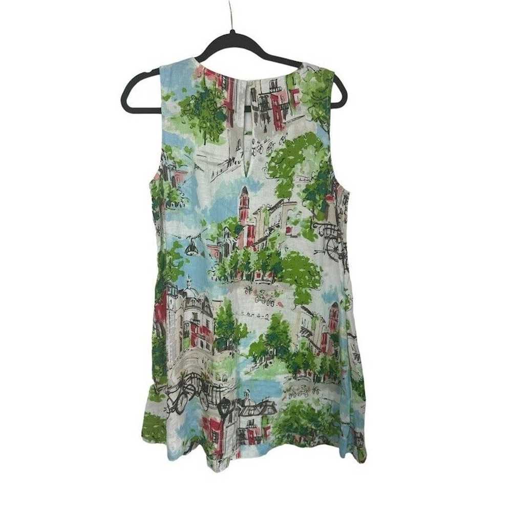 Talbots Womens Dress Scenic Village Linen Shift S… - image 4