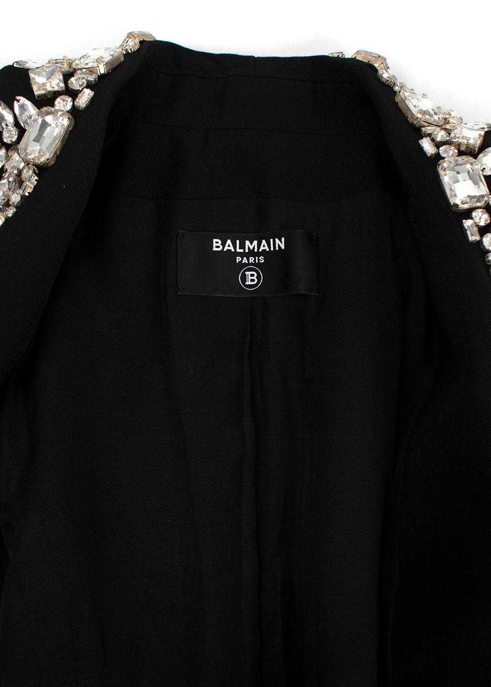 Managed by hewi Balmain Black Crystal Embroidered… - image 4