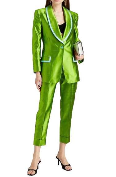 Managed by hewi Dolce & Gabbana Leaf Green Silk-d… - image 1