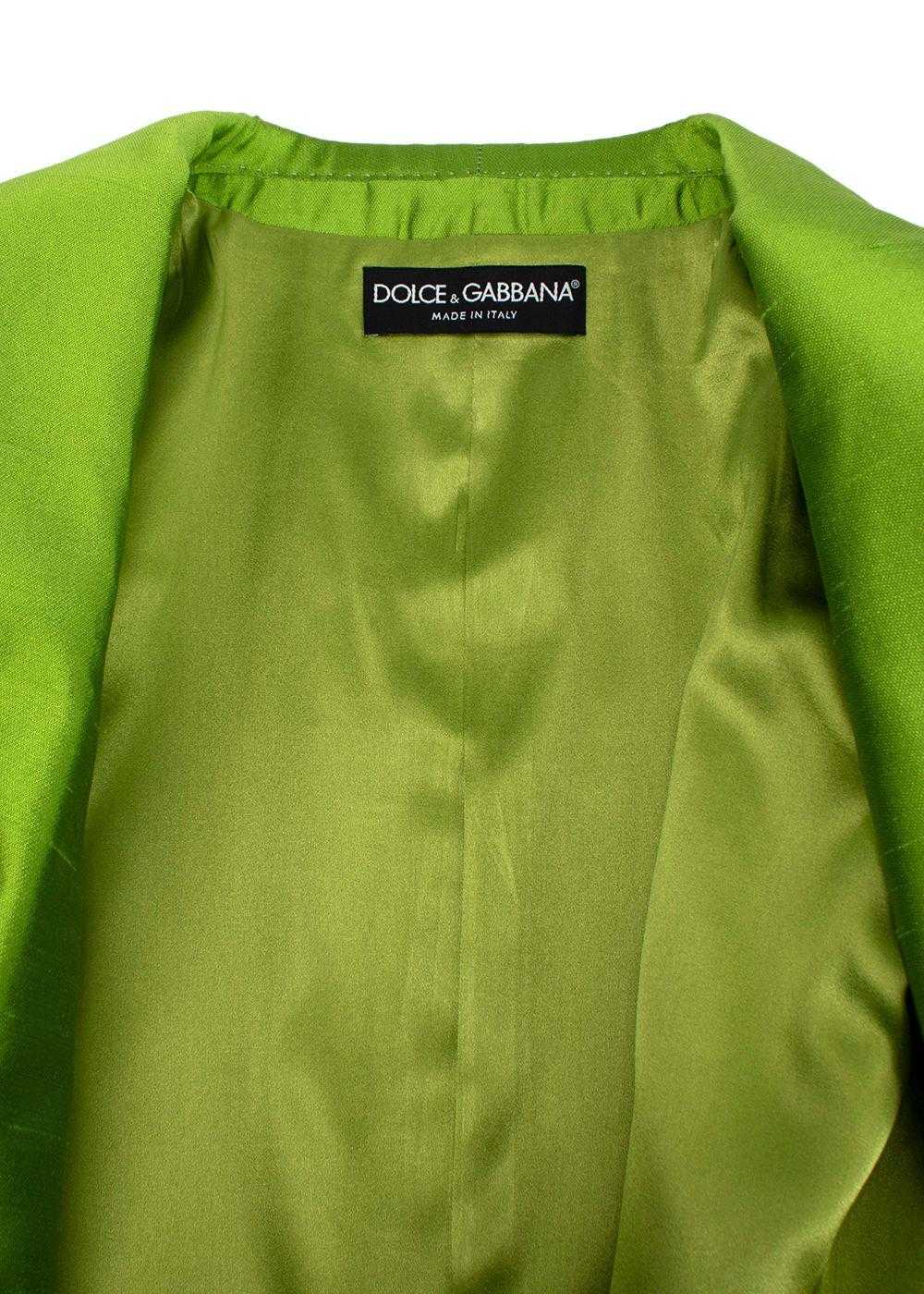 Managed by hewi Dolce & Gabbana Leaf Green Silk-d… - image 5