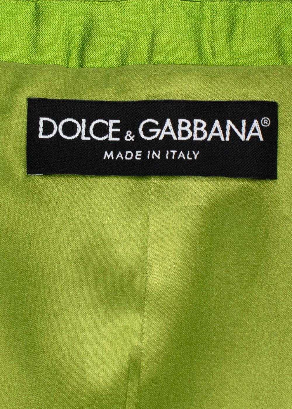 Managed by hewi Dolce & Gabbana Leaf Green Silk-d… - image 8
