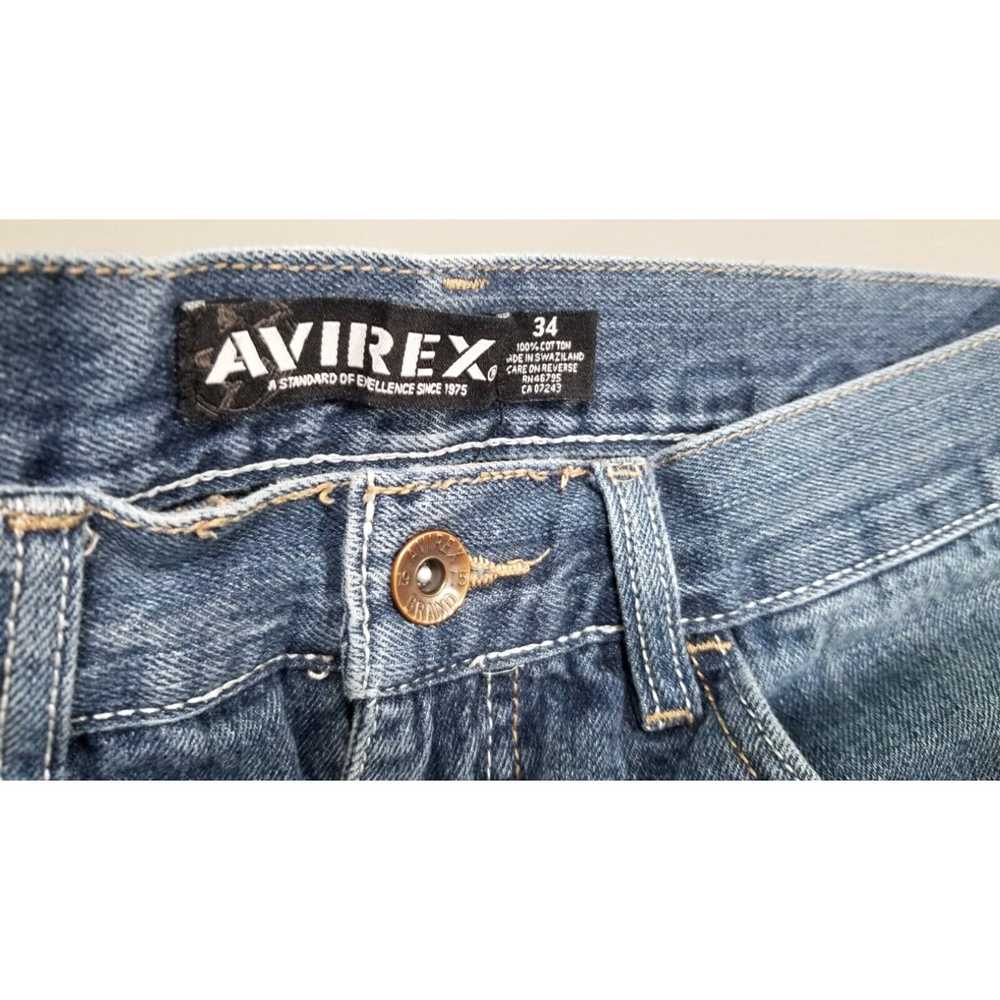Avirex VINTAGE Avirex Denim Shorts Mens 32 x 13 B… - image 3