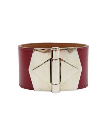 Product Details Hermès Red Bérénice Cuir Bracelet