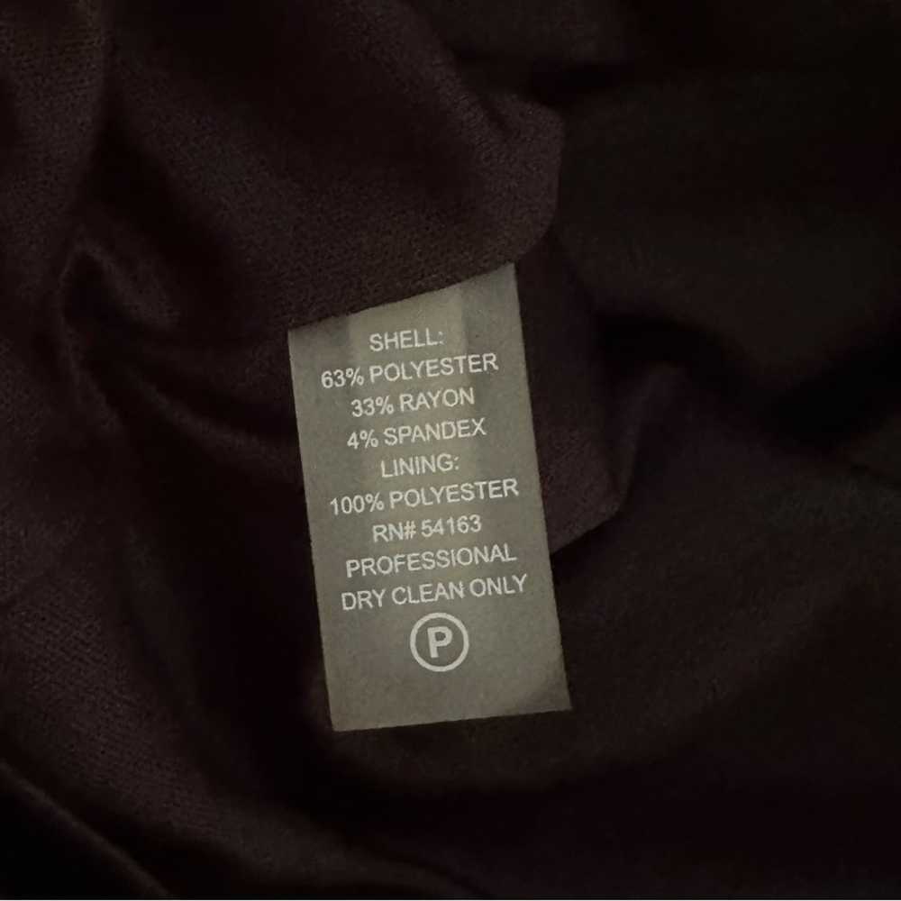Calvin Klein Dress Black Starburst Ruched Side Sl… - image 10