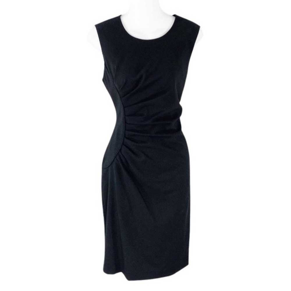 Calvin Klein Dress Black Starburst Ruched Side Sl… - image 11