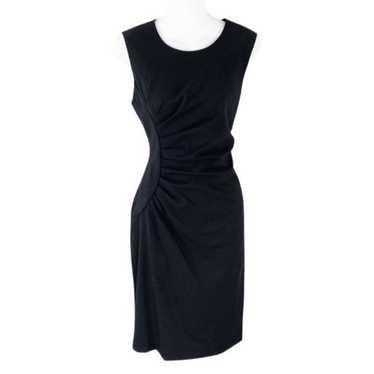 Calvin Klein Dress Black Starburst Ruched Side Sl… - image 1