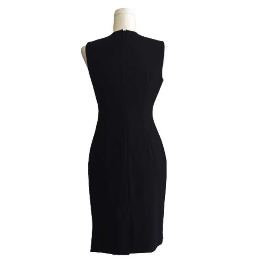 Calvin Klein Dress Black Starburst Ruched Side Sl… - image 4