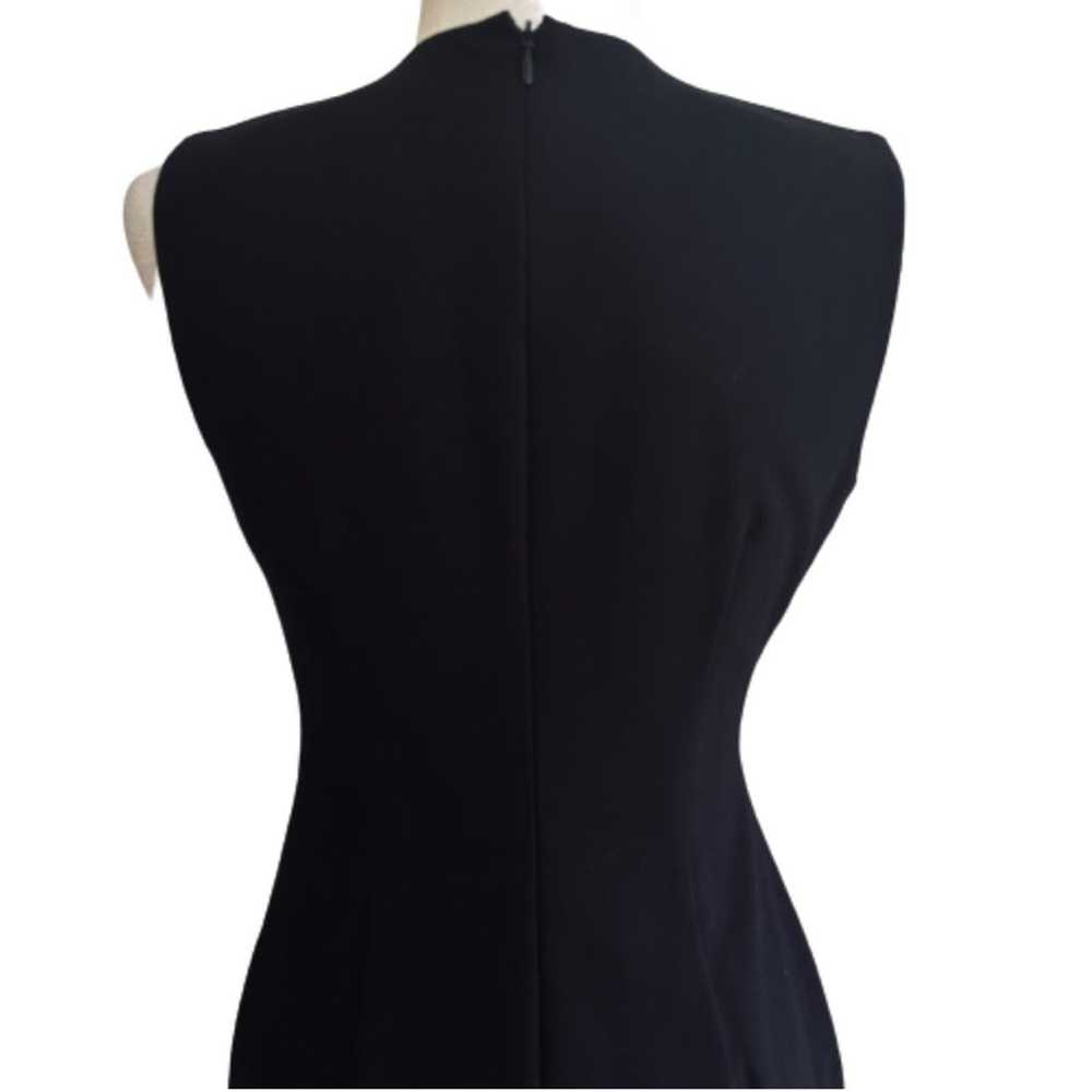 Calvin Klein Dress Black Starburst Ruched Side Sl… - image 6