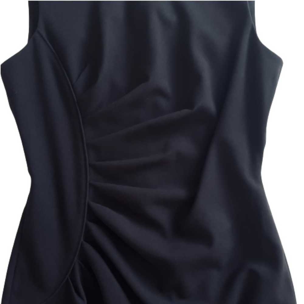 Calvin Klein Dress Black Starburst Ruched Side Sl… - image 9
