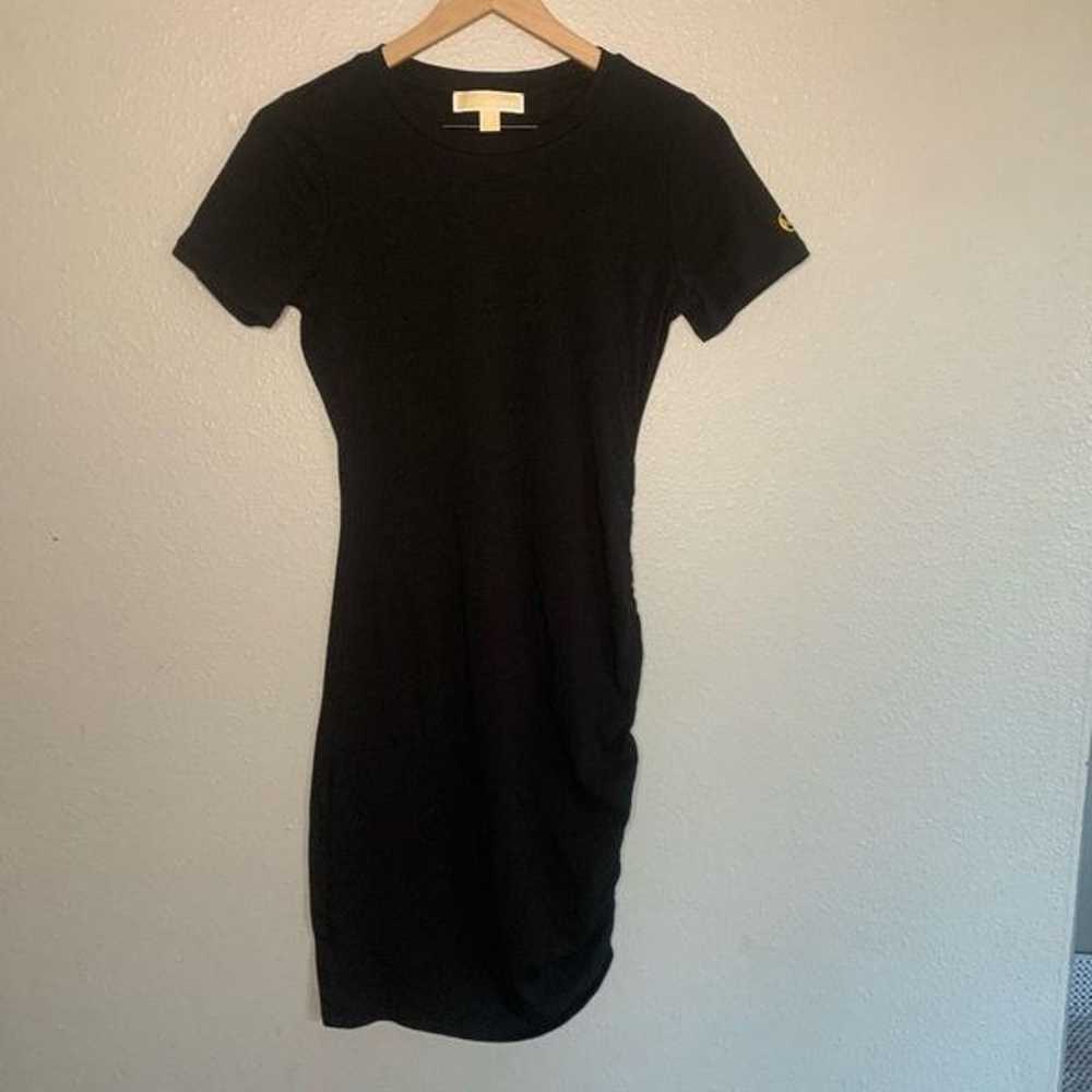 MICHAEL MICHAEL KORS Side Rouched Bodycon T-shirt… - image 1