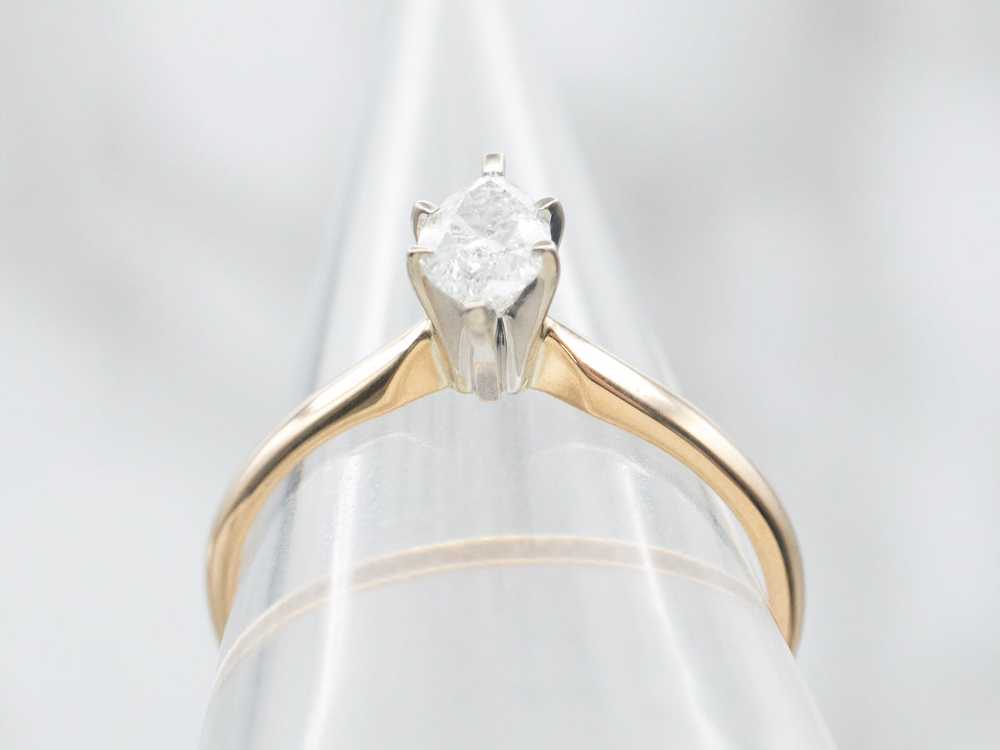 Marquise Cut Diamond Solitaire Engagement Ring - image 3