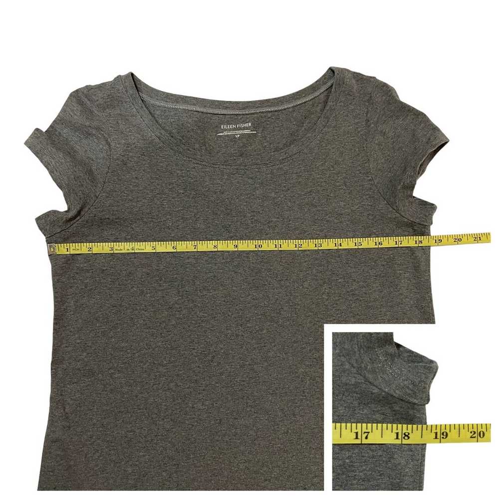 Eileen Fisher Organic Cotton T-Shirt Dress - Gray… - image 4