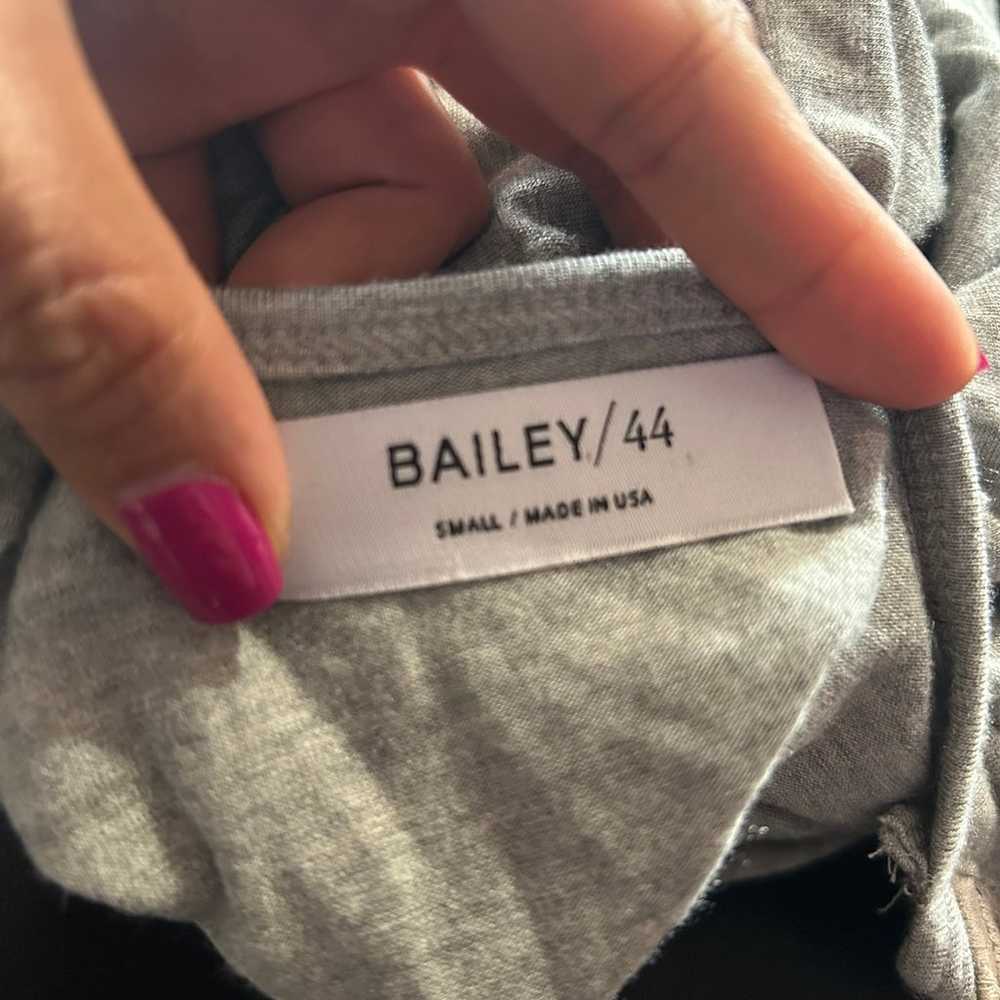 Bailey 44 Lorax Faux Leather Jersey Dress sz Smal… - image 3