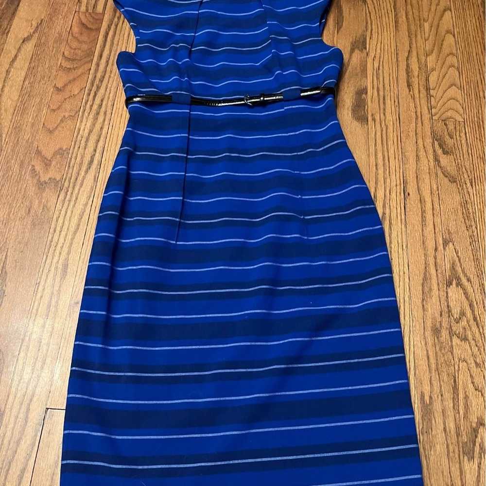 Calvin Klein black/blue sheath dress size 6 - image 1