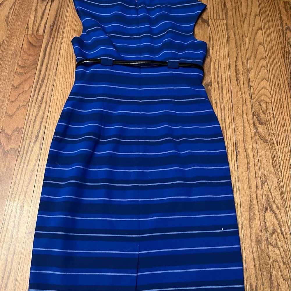 Calvin Klein black/blue sheath dress size 6 - image 4