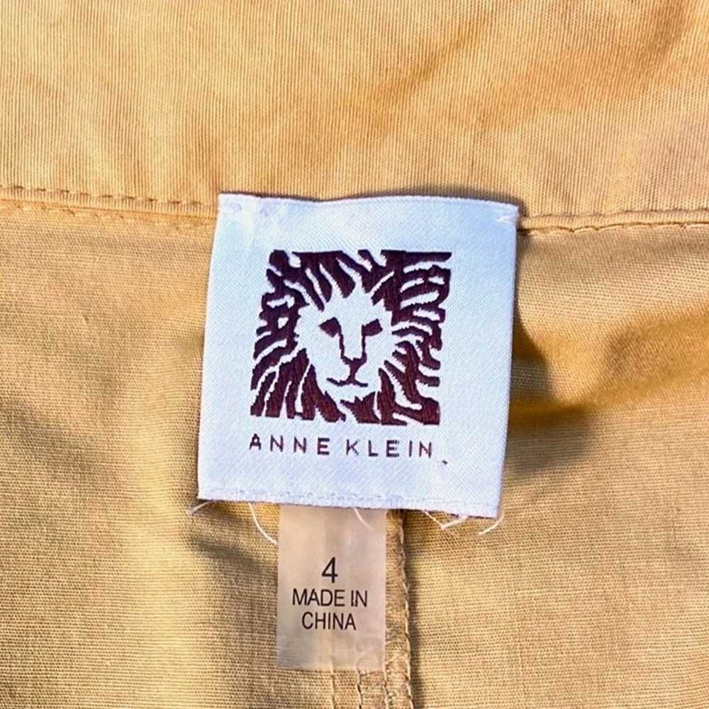 Anne Klein Maxi Dress Camel Size 4 - Belted, Pock… - image 9