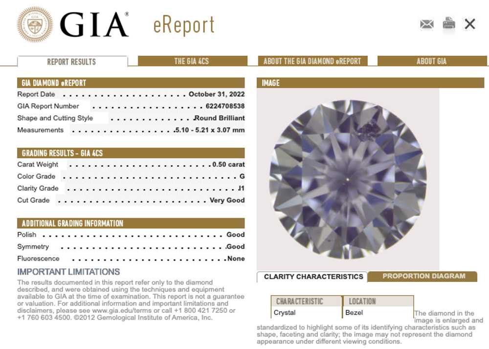 Platinum GIA Certified Diamond Engagement Ring - image 5