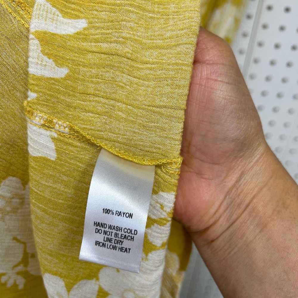 Lulu’s Heart of Marigold Yellow Floral Print Wrap… - image 5