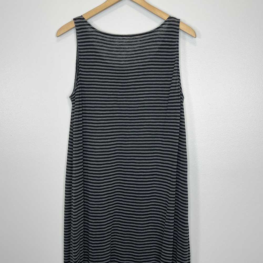 Eileen Fisher Striped Linen Maxi Dress Size Mediu… - image 6